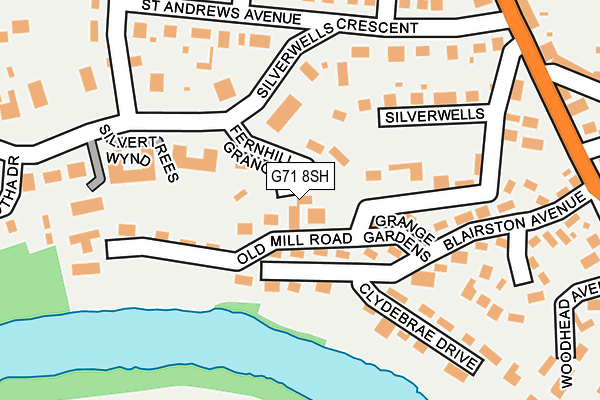 G71 8SH map - OS OpenMap – Local (Ordnance Survey) G71 8SH map - OS OpenMap – Local (Ordnance Survey)
