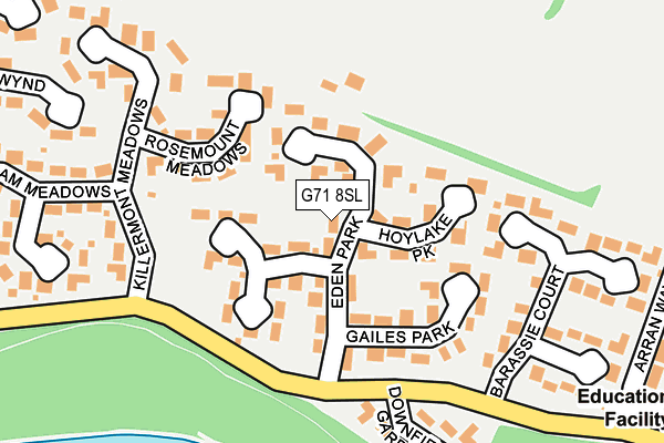 G71 8SL map - OS OpenMap – Local (Ordnance Survey) G71 8SL map - OS OpenMap – Local (Ordnance Survey)