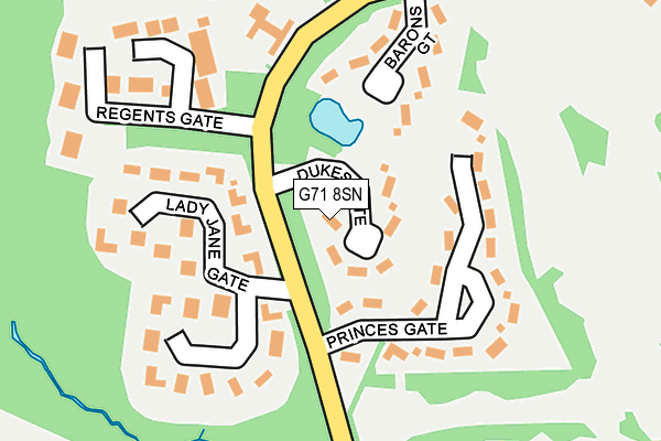 G71 8SN map - OS OpenMap – Local (Ordnance Survey) G71 8SN map - OS OpenMap – Local (Ordnance Survey)