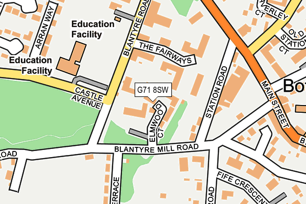 G71 8SW map - OS OpenMap – Local (Ordnance Survey) G71 8SW map - OS OpenMap – Local (Ordnance Survey)