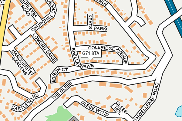 G71 8TA map - OS OpenMap – Local (Ordnance Survey) G71 8TA map - OS OpenMap – Local (Ordnance Survey)