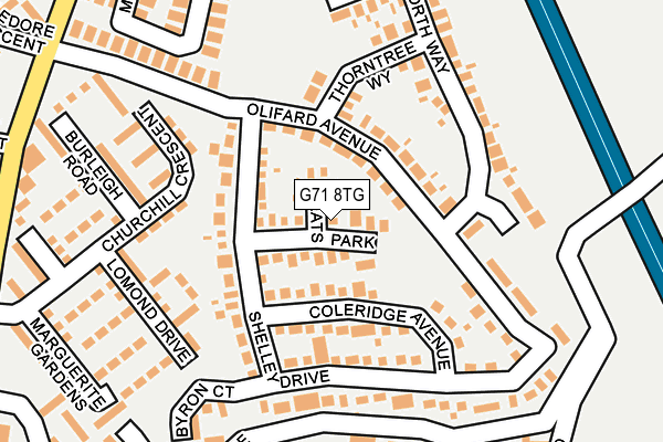 G71 8TG map - OS OpenMap – Local (Ordnance Survey) G71 8TG map - OS OpenMap – Local (Ordnance Survey)
