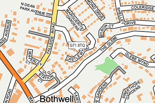 G71 8TQ map - OS OpenMap – Local (Ordnance Survey) G71 8TQ map - OS OpenMap – Local (Ordnance Survey)