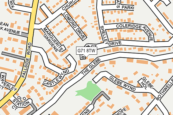 G71 8TW map - OS OpenMap – Local (Ordnance Survey) G71 8TW map - OS OpenMap – Local (Ordnance Survey)