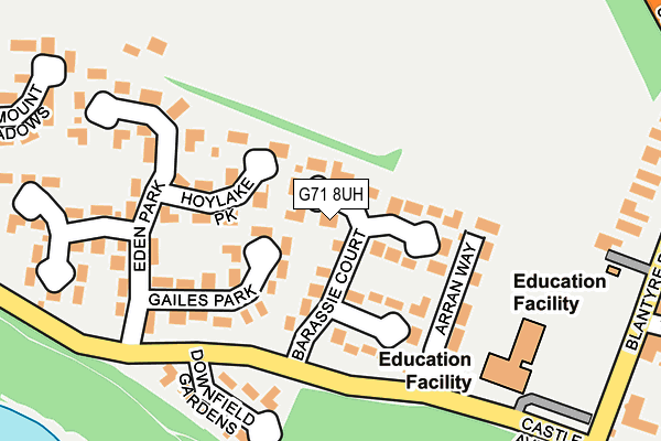 G71 8UH map - OS OpenMap – Local (Ordnance Survey) G71 8UH map - OS OpenMap – Local (Ordnance Survey)