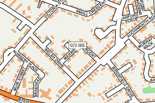 G72 0EE map - OS OpenMap – Local (Ordnance Survey) G72 0EE map - OS OpenMap – Local (Ordnance Survey)