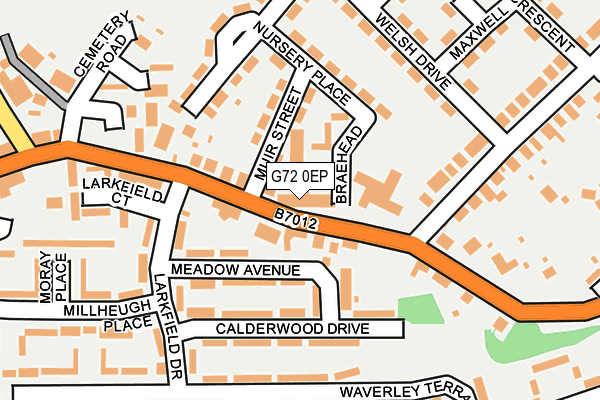 G72 0EP map - OS OpenMap – Local (Ordnance Survey) G72 0EP map - OS OpenMap – Local (Ordnance Survey)