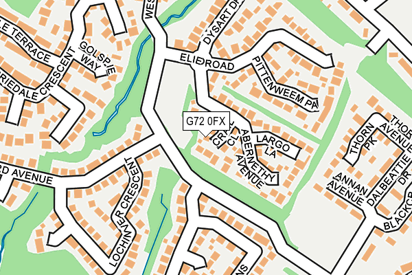 G72 0FX map - OS OpenMap – Local (Ordnance Survey) G72 0FX map - OS OpenMap – Local (Ordnance Survey)
