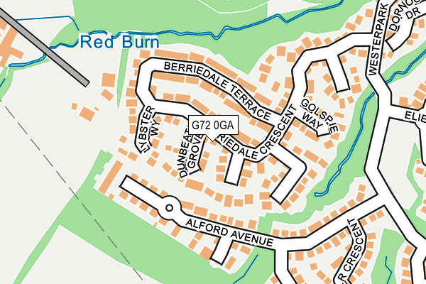 G72 0GA map - OS OpenMap – Local (Ordnance Survey) G72 0GA map - OS OpenMap – Local (Ordnance Survey)