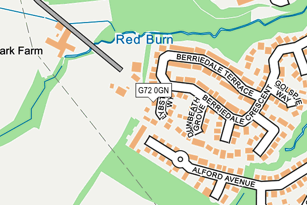 G72 0GN map - OS OpenMap – Local (Ordnance Survey) G72 0GN map - OS OpenMap – Local (Ordnance Survey)