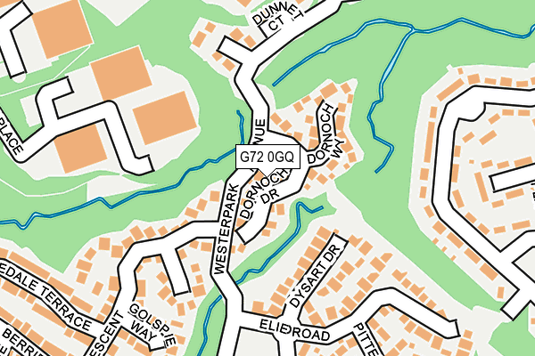G72 0GQ map - OS OpenMap – Local (Ordnance Survey)