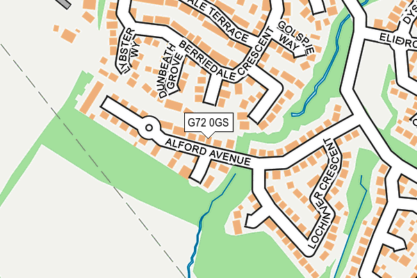 G72 0GS map - OS OpenMap – Local (Ordnance Survey)