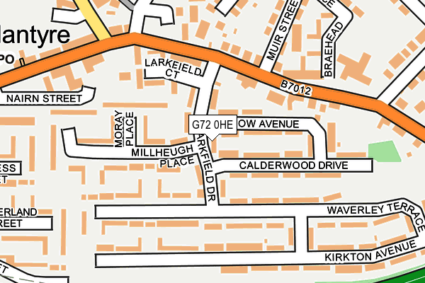 G72 0HE map - OS OpenMap – Local (Ordnance Survey) G72 0HE map - OS OpenMap – Local (Ordnance Survey)
