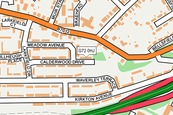G72 0HJ map - OS OpenMap – Local (Ordnance Survey) G72 0HJ map - OS OpenMap – Local (Ordnance Survey)