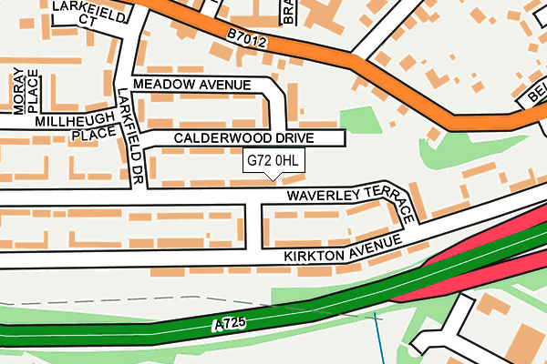 G72 0HL map - OS OpenMap – Local (Ordnance Survey) G72 0HL map - OS OpenMap – Local (Ordnance Survey)