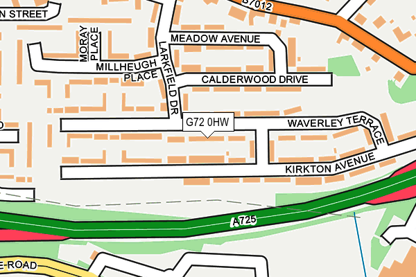 G72 0HW map - OS OpenMap – Local (Ordnance Survey) G72 0HW map - OS OpenMap – Local (Ordnance Survey)