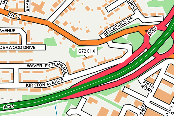 G72 0HX map - OS OpenMap – Local (Ordnance Survey) G72 0HX map - OS OpenMap – Local (Ordnance Survey)