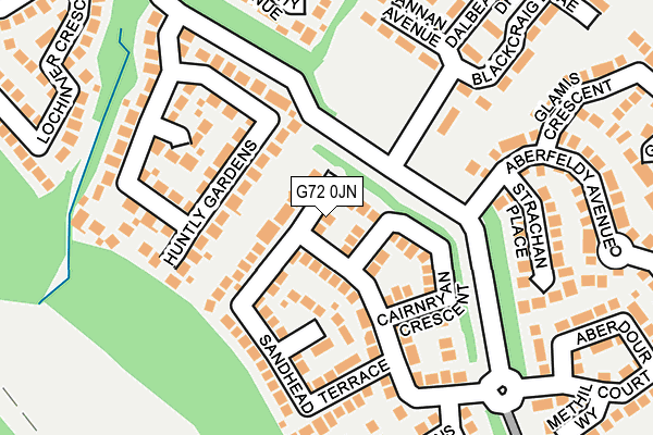 G72 0JN map - OS OpenMap – Local (Ordnance Survey) G72 0JN map - OS OpenMap – Local (Ordnance Survey)