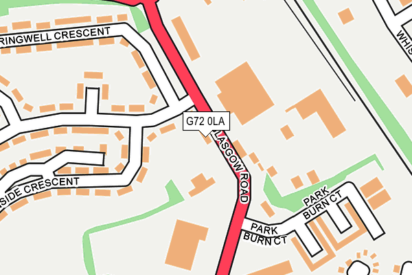 G72 0LA map - OS OpenMap – Local (Ordnance Survey) G72 0LA map - OS OpenMap – Local (Ordnance Survey)