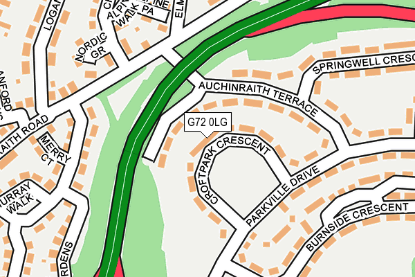 G72 0LG map - OS OpenMap – Local (Ordnance Survey) G72 0LG map - OS OpenMap – Local (Ordnance Survey)