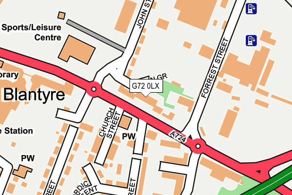 G72 0LX map - OS OpenMap – Local (Ordnance Survey) G72 0LX map - OS OpenMap – Local (Ordnance Survey)