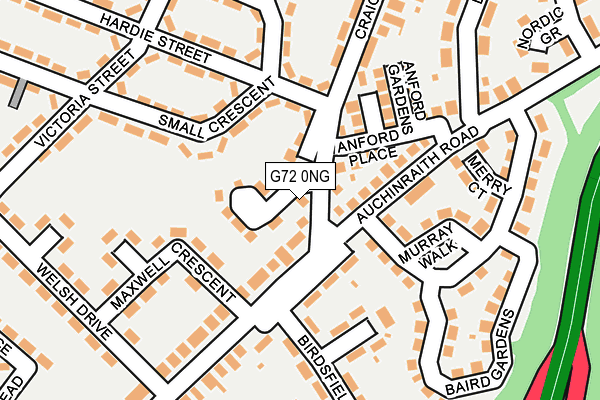 G72 0NG map - OS OpenMap – Local (Ordnance Survey) G72 0NG map - OS OpenMap – Local (Ordnance Survey)