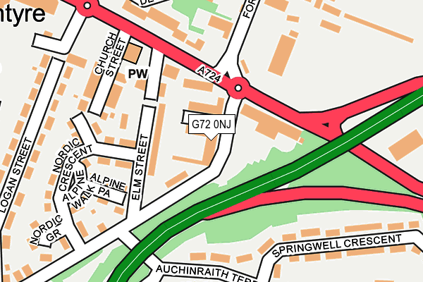 G72 0NJ map - OS OpenMap – Local (Ordnance Survey) G72 0NJ map - OS OpenMap – Local (Ordnance Survey)