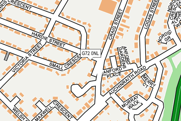 G72 0NL map - OS OpenMap – Local (Ordnance Survey) G72 0NL map - OS OpenMap – Local (Ordnance Survey)