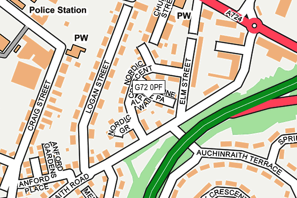 G72 0PF map - OS OpenMap – Local (Ordnance Survey) G72 0PF map - OS OpenMap – Local (Ordnance Survey)