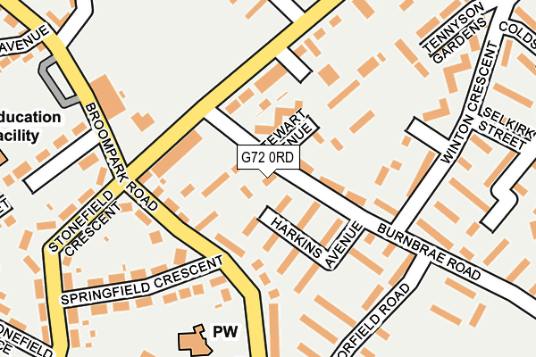 G72 0RD map - OS OpenMap – Local (Ordnance Survey) G72 0RD map - OS OpenMap – Local (Ordnance Survey)
