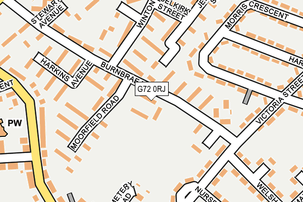 G72 0RJ map - OS OpenMap – Local (Ordnance Survey) G72 0RJ map - OS OpenMap – Local (Ordnance Survey)