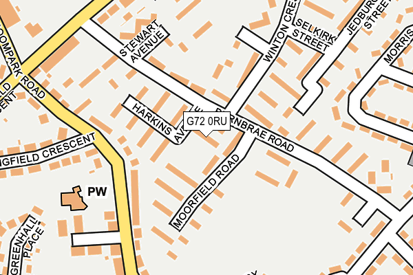 G72 0RU map - OS OpenMap – Local (Ordnance Survey) G72 0RU map - OS OpenMap – Local (Ordnance Survey)