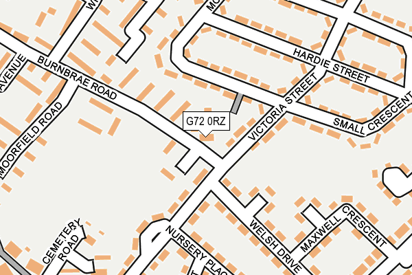 G72 0RZ map - OS OpenMap – Local (Ordnance Survey) G72 0RZ map - OS OpenMap – Local (Ordnance Survey)