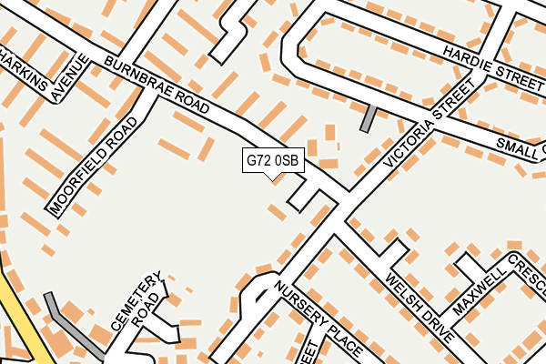 G72 0SB map - OS OpenMap – Local (Ordnance Survey) G72 0SB map - OS OpenMap – Local (Ordnance Survey)