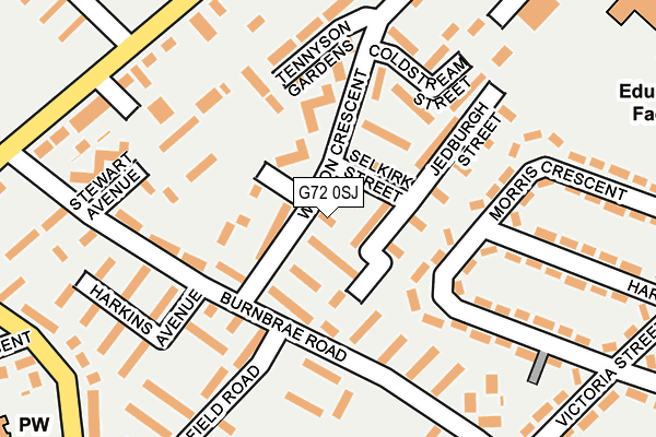 G72 0SJ map - OS OpenMap – Local (Ordnance Survey) G72 0SJ map - OS OpenMap – Local (Ordnance Survey)