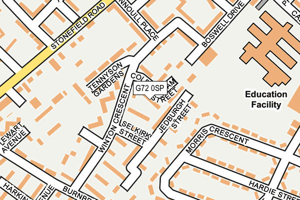 G72 0SP map - OS OpenMap – Local (Ordnance Survey) G72 0SP map - OS OpenMap – Local (Ordnance Survey)