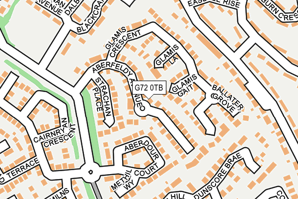 G72 0TB map - OS OpenMap – Local (Ordnance Survey) G72 0TB map - OS OpenMap – Local (Ordnance Survey)