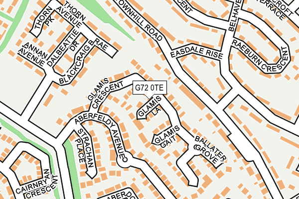 G72 0TE map - OS OpenMap – Local (Ordnance Survey) G72 0TE map - OS OpenMap – Local (Ordnance Survey)