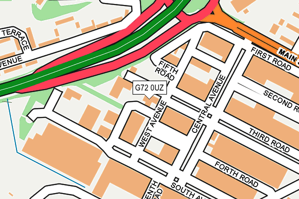 G72 0UZ map - OS OpenMap – Local (Ordnance Survey) G72 0UZ map - OS OpenMap – Local (Ordnance Survey)