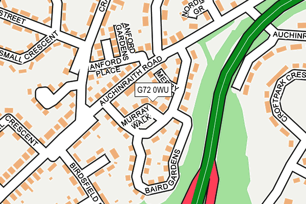 G72 0WU map - OS OpenMap – Local (Ordnance Survey) G72 0WU map - OS OpenMap – Local (Ordnance Survey)