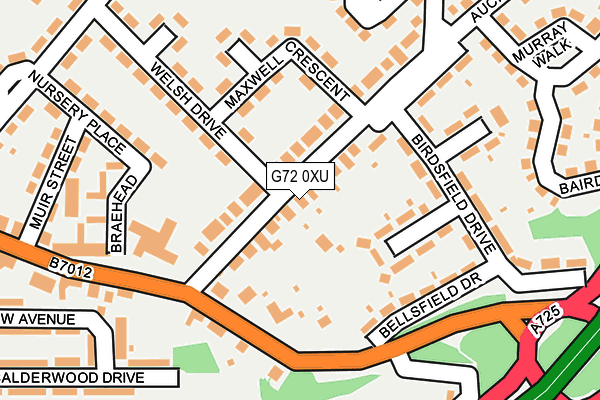 G72 0XU map - OS OpenMap – Local (Ordnance Survey) G72 0XU map - OS OpenMap – Local (Ordnance Survey)