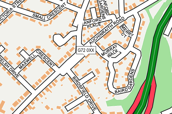G72 0XX map - OS OpenMap – Local (Ordnance Survey) G72 0XX map - OS OpenMap – Local (Ordnance Survey)