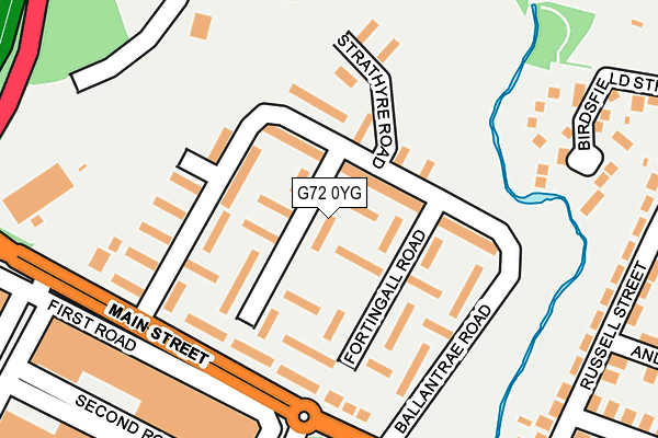 G72 0YG map - OS OpenMap – Local (Ordnance Survey) G72 0YG map - OS OpenMap – Local (Ordnance Survey)