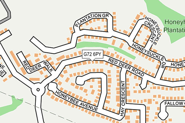 G72 6PY map - OS OpenMap – Local (Ordnance Survey) G72 6PY map - OS OpenMap – Local (Ordnance Survey)