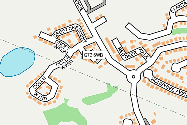 G72 6WB map - OS OpenMap – Local (Ordnance Survey) G72 6WB map - OS OpenMap – Local (Ordnance Survey)