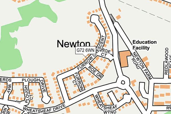 G72 6WN map - OS OpenMap – Local (Ordnance Survey) G72 6WN map - OS OpenMap – Local (Ordnance Survey)
