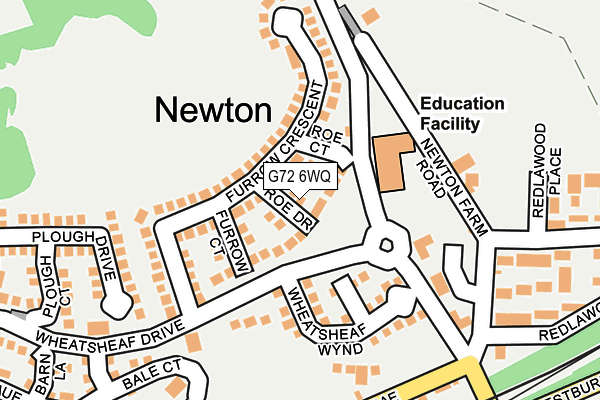 G72 6WQ map - OS OpenMap – Local (Ordnance Survey)