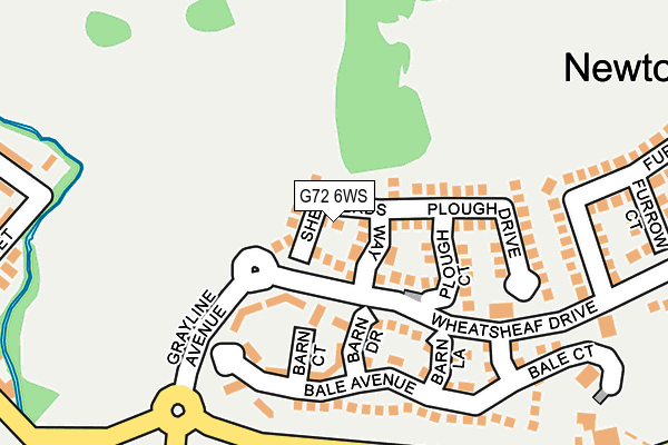 G72 6WS map - OS OpenMap – Local (Ordnance Survey) G72 6WS map - OS OpenMap – Local (Ordnance Survey)
