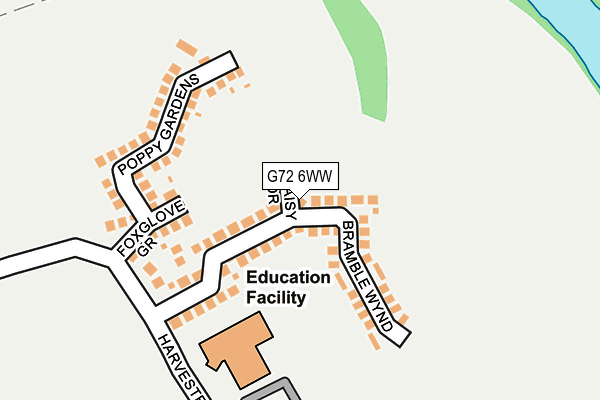 G72 6WW map - OS OpenMap – Local (Ordnance Survey) G72 6WW map - OS OpenMap – Local (Ordnance Survey)