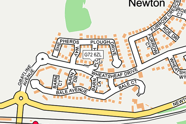 G72 6ZL map - OS OpenMap – Local (Ordnance Survey) G72 6ZL map - OS OpenMap – Local (Ordnance Survey)